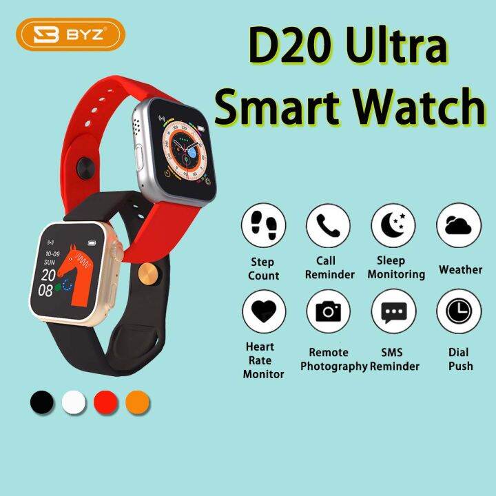 D20 Ultra Smart Watch Bluetooth Call Jam Full Screen Waterproof Men