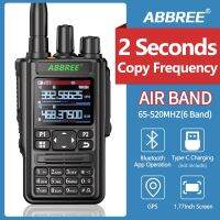 AREE AR-869วงดนตรีเต็ม Walkie Talkie กลางแจ้งวิทยุสื่อสารแบบพกพาจีพีเอสโปรแกรมบลูทูธความถี่สำเนาไร้สาย Type-C แจ็ค S35