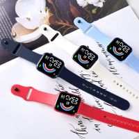 Jam Tangan Digital LED น้ำหนักเบาเป็นพิเศษ Jam Tangan Anak สำหรับเด็กผู้ชายเด็กผู้หญิงสายรัดข้อมือซิลิโคนทหารกีฬานาฬิกาเด็กนาฬิกาอิเล็กทรอนิกส์