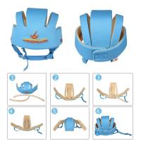 หมวกแก๊ปสำหรับเด็กหัดเดินเด็กผู้ชายเด็กผู้หญิงหมวกป้องกันการชนกันของเด็กทารกนุ่มสบายหมวกกันน็อคสำหรับเล่นสเก็ตบอร์ดสำหรับการคลานรองเท้าหัดเดิน