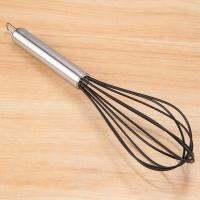 Silicone Kitchen Whisk,10 Inch Silicone Whisk Egg Beater, Very Sturdy Kitchen Wire Balloon 600ºF Heat Resistant