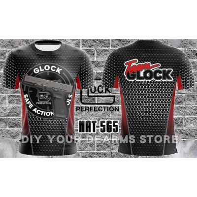 （Hot selling adult and child sizes in 2023）shirt GLOCK full TEAM sublimation t shirts 3（Contact Laitu Customization）
