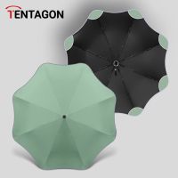 Triple Folding Round Rim Automatic Folding Outdoor Umbrella  Reflect Light Uv Blocking Layer Windproof Umbrella Umbrellas