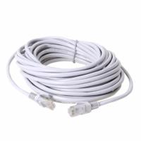 GLink Cable Lan CAT6 50m สายแลน เข้าหัว สำเร็จรูป 50 เมตร (สีขาว) White