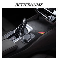 Alcantara คอนโซลกลางเกียร์ Shift Handle แผงสำหรับ BMW 5GT 6GT Series G30 G38 2017-2022รถสติกเกอร์อุปกรณ์เสริม