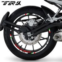 สำหรับ Benelli TRK 502 TRK502 Trk502รถมอเตอร์ไซค์สติกเกอร์ประดับล้อสติกเกอร์แต่งล้อมอเตอร์ไซค์17 ″ เทปแถบดุมล้อกันน้ำ