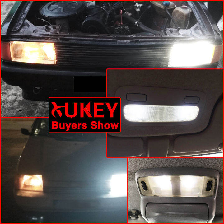 xukey-2ชิ้นรถซัง-led-ba9s-t4w-233-1895โคมไฟป้ายทะเบียนอ่านโดมลูกโลกหลอดไฟอัตโนมัติเครื่องหมายด้านข้างย้อนกลับไฟสีขาว