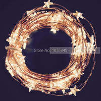 10M 100 Star Shape Copper Wire String Lights With Plug In 110V 220V Input Fairy Lights For Holiday Christmas Garland Decoration