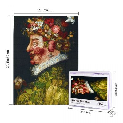 Arcimboldo - La Primavera, 1563 Wooden Jigsaw Puzzle 500 Pieces Educational Toy Painting Art Decor Decompression toys 500pcs