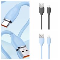 MNLXM USB ชนิด C สายชาร์จเร็วซิลิโคนเหลว ชาร์จได้อย่างรวดเร็ว 6A สายเคเบิล USB C ขนาด100W เหลว สายเคเบิล usbc 100วัตต์ค่ะ โทรศัพท์มือถือสำหรับมือถือ