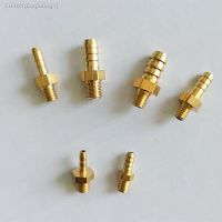 ☜✎ 5PCS 3mm 4mm 5mm 6mm 8mm 10mm OD Hose Barb M3 M4 M5 M6 M8 M10 Metric Male Thread Brass Pipe Fitting Coupler Connector Adapter