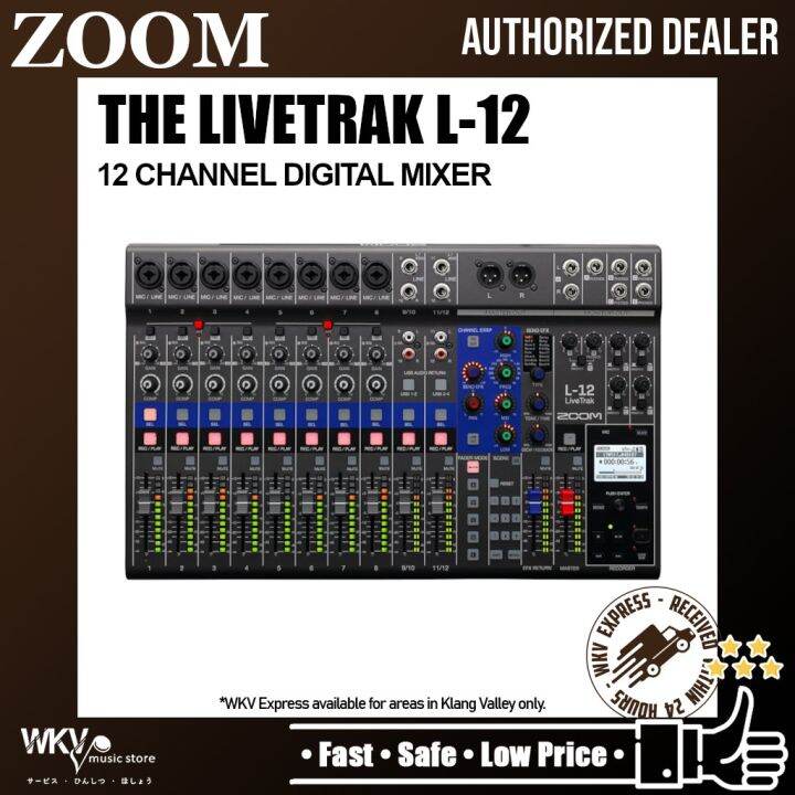 Zoom L12 LiveTrak Digital Mixer (L12) Lazada