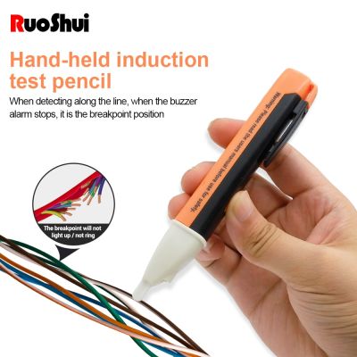 【Customer favorite】 ดินสอเครื่องทดสอบแรงดันไฟฟ้าปากกาขนาดเล็ก RuoShui ความไวไฟฟ้า AC สำหรับเครื่องมือปากกาช่างไฟฟ้า90-1000V สำหรับวัดและปรับระดับ