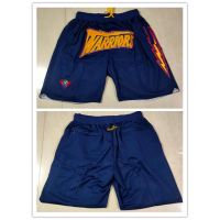 【10 Styles】Nba Golden State Warriors Dark Blue Pockets Basketball Shorts