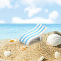 NICERIO 6pcs Dollhouse Mini Beach Chairs เก้าอี้เลานจ์ขนาดเล็กเก้าอี้บ้านเล็ก ๆ เด็ก ๆ แกล้งเล่นของเล่นเล่น