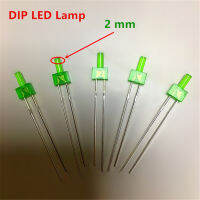 DIP LED Lamp long legs Tower package Red or Green 2mm flat top led Diffused 1.8-2.4V 100PCSlot