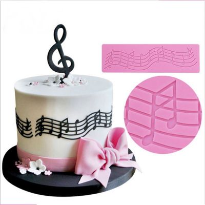 【hot】 1Pcs Musical Note Silicone Fondant Mold Chocolate Decorating Baking Accessories Tools