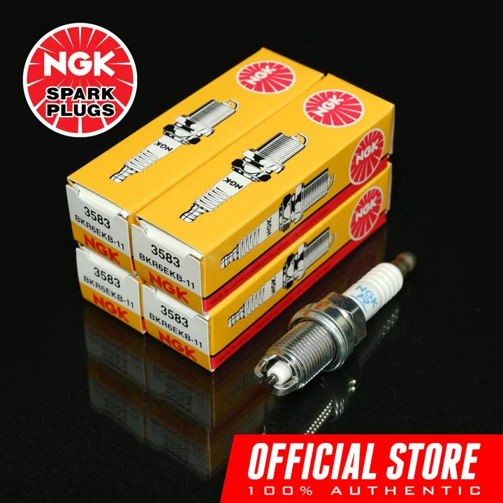 NGK BKR6EKB-11 Standard Spark Plugs for Toyota Camry 2.2, Prado 3.4 ...
