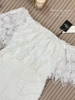 P015-076 PIMNADACLOSET - Lace White Thea Dress