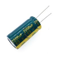 6pcs/lot 63V 2200UF 18x35 High Frequency Low Impedance Aluminum Electrolytic Capacitor 2200uf 63V 20