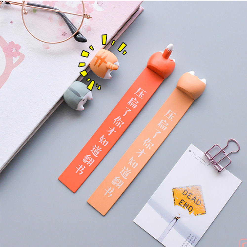 Stationery DIY Cartoon Animal Style Book Markers Ass Bookmarks School Supplies 