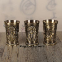 1PCS 40ml Metal Alloy Creative Ancient Egypt Shot Glass Mini Mug Espresso Mugs Whiskey Shot Glasses