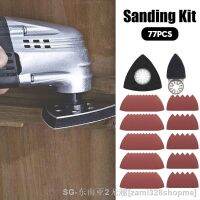 ⊙☢❧ 77pcs Triangular Sandpaper Set Mix 60-240 Grits Sanding Paper Oscillating Multi-tool Mouse Detail Sander Power Tool Accessories