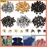 BRAIN 50pcs ร้อน ของเล่นยัดไส้ Mini Ultra-small ปุ่มเข็มขัด หัวเข็มขัดตุ๊กตา DIY ตุ๊กตา Colthes Buckle กระเป๋า รองเท้า เครื่องประดับ