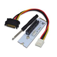 ❆■ M.2 to PCI-E 4X Riser Card M2 Key M to PCIe X4 Adapter with LED Voltage indicator NGFF riser for NVMe for Bitcoin Miner Mining