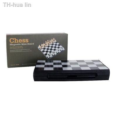 hua lin Grau superior mini jogo de xadrez portátil peças prata dourada placa magnética reforço dobrável นำเสนอ das crianças tabuleiro
