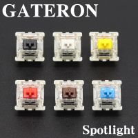 Gateron สวิตช์ Pro2.0ใหม่ SMD RGB แบบสัมผัสเชิงเส้นสวิตช์3Pin สปอตไลท์หล่อลื่นสำหรับคีย์บอร์ดแบบกลไก