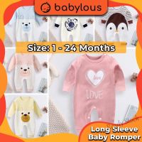 【Ready Stock】 ❖✕❁ C22 Newborn Baby Romper Clothing Baju Bayi Infant Long Sleeve Rompers Jumpsuit Baby Clothes Baby Shirt Baby Girl Baby Boy