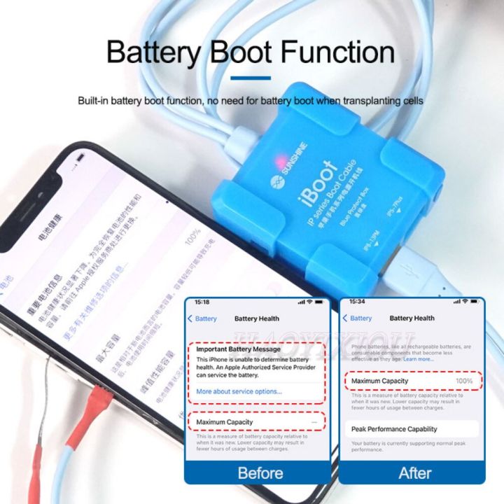 sunshine-iboot-สายสำหรับ-iphone-พลังงานโทรศัพท์มือถือ6g-14pm-สายพลังงานป้องกันการเผาไหม้อัจฉริยะ-usb-ฟังก์ชั่นการบูตแบตเตอรี่