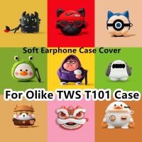 READY STOCK!For Olike T101 Case Creative Patterns Pineapple house  for TWS Olike T101 Casing Soft Earphone Case Cover