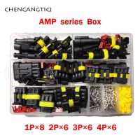 353Pcs 1/2/3/4 Pin AMP Tyco Auto Superseal HID Waterproof Wire Harness Connector Car Electrical Socket Plug With Terminals Tools Electrical Connectors