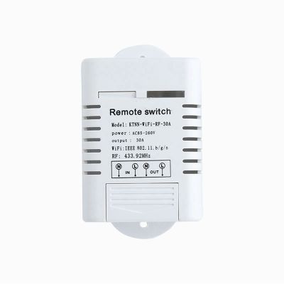 KTNNKG 30A High Power for EWeLink Wifi Relay Switch Receiver AC85-260V Smart Home Gadgets Wireless Light Switch APP Control&amp;RF433MHz