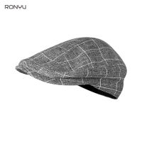 Summer Autumn Uni Casual Flat Caps Lattice Gray Beret Vintage Ivy Newsboy Hat Artist Painter Male Driving Hat NM11