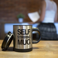 สแตนเลส400ML ไฟฟ้าอัตโนมัติ Self Stirring Magnetic Mug Smart Mixer กาแฟนมผสมถ้วยน้ำขวดกาแฟ Cup