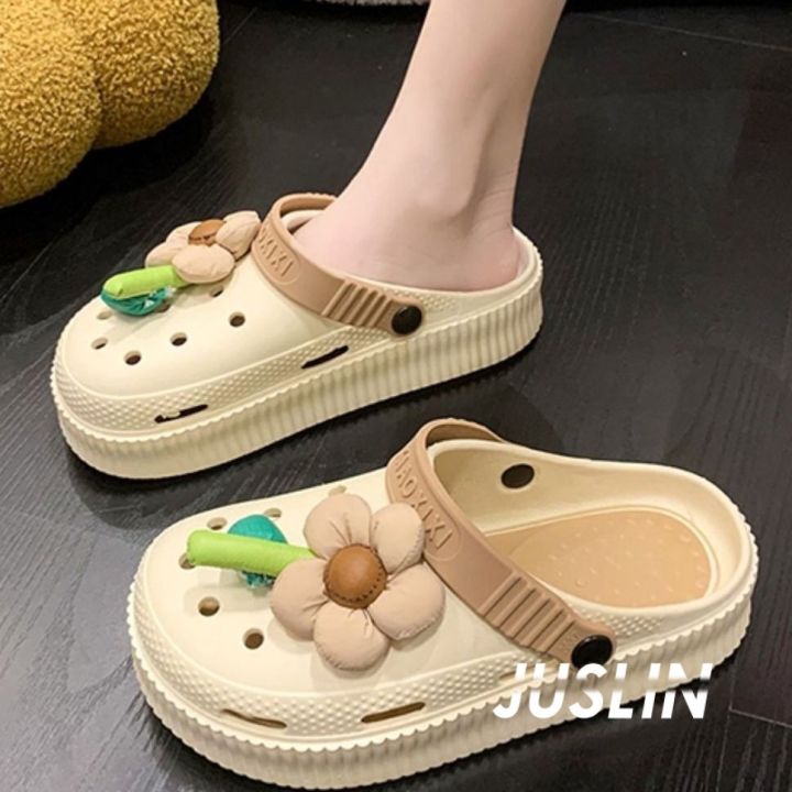 juslin-รองเท้าแตะผู้หญิง-รองเท้าหัวโต-อ่อนนุ่ม-สไตล์เกาหลีฮ-แฟชั่น-สะดวกสบาย-สุขภาพดี-apr2605