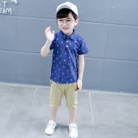 2Pcs Toddler Baby Boys Summer Clothes POLO T-Shirt + Pants Set Kids Outfits