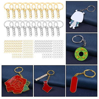 แหวนพวงกุญแจแยกส่วนได้สร้อยรูปตัวอักษรแหวนพวงกุญแจ DIY แหวนสำหรับบ้านสำหรับครอบครัว