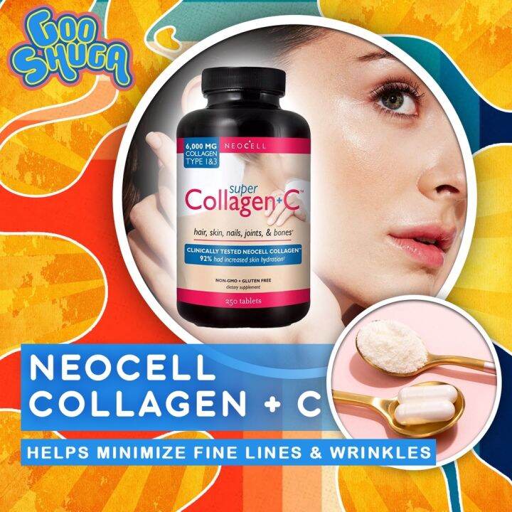 Neocell Super Collagen C Dietary Supplement 6000mg Collagen Types 1 3 ...