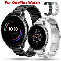 （A creative）สายสแตนเลสใหม่สำหรับ OnePlus Watch วงโลหะสำหรับหนึ่งบวกดูสมาร์ทสายรัดข้อมือสร้อยข้อมืออุปกรณ์สายนาฬิกาข้อมือ22มม