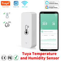 Tuya สมาร์ทอุณหภูมิและเซ็นเซอร์ความชื้น WiFi APP ตรวจสอบระยะไกลสำหรับบ้านสมาร์ท Var SmartLife ทำงานร่วมกับ Alexa ผู้ช่วย