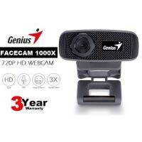 ? ?โปรโมชั่น? WEBCAM (กล้องเวปแคม) GENIUS รุ่น FACECAM 1000X 720P HD WEBCAM (3X DIGITAL ZOOM *มีไมโคโฟนในตัว*) - รับประกัน 3 ปี ราคาถูก???? ขายดี cam logitech jib แนะนำ