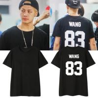 2023Newเสื้อยืดผ้าฝ้ายพิมพ์ลายK-pop GOT7 Wang Jiaer JACKSON street ยิงเสื้อยืดแขนสั้นแบบเดียวกันควรเสื้อผ้าผู้ชายและผู้หญ