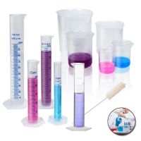 1/3Pcs 10Ml-1000Ml Transparent Measuring Plastic Graduated Cylinder Plastic Trial Test Liquid Tube Lab Tool