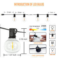 LED G40บอล S Tring ไฟกันน้ำกลางแจ้งสวนพวงมาลัย S Tring ไฟสวนผับตกแต่งงานปาร์ตี้คริสต์มาส