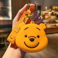 Winnie The Pooh Keychains Cartoon Anime Pendant Keychain Holder Car Keyring Mobile Phone Bag Hanging Jewelry Kids Gifts