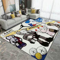 【Hot sales】 แบรนด์ยอดนิยม kaws พรมห้องรับแขกสุดอินเทรนด์มีเอกลักษณ์ส่วนตัวผ้าห่มข้างเตียงแบบสร้างสรรค์สำหรับห้องนอนที่ใช้ในบ้านพรมปูพื้นตกแต่งห้องเล่นเกม